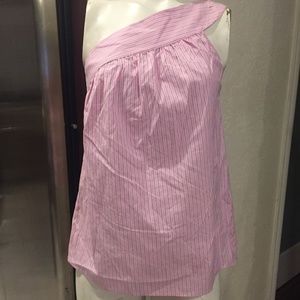 Parker Striped One Shoulder Top